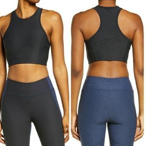 Outdoor Voices Athena Crop Top XS Charcoal Gray
